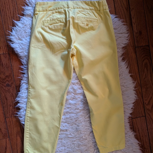 J. Crew Scout Yellow Cropped Chino Pants - Picture 5 of 5
